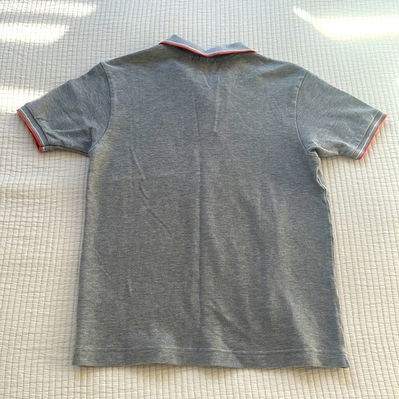 Lacoste Youth boys polo light grey with coral accent - Picture 3 of 3